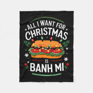 Merry Xmas alles, was ich für Weihnachten Banh Mi  Fleecedecke