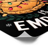 Merry Xmas alles, was ich für Weihnachten Empanada Poster (Ecke)