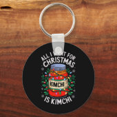 Merry Xmas alles, was ich für Weihnachten Kimchi M Schlüsselanhänger (Vorderseite)