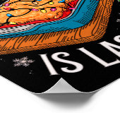 Merry Xmas alles, was ich für Weihnachten Lasagna Poster (Ecke)