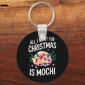 Merry Xmas alles, was ich für Weihnachten Mochi Me Schlüsselanhänger (Vorderseite)