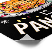 Merry Xmas alles, was ich für Weihnachten Pfannkuc Poster (Ecke)