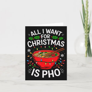 Merry Xmas alles, was ich für Weihnachten Pho Men Karte