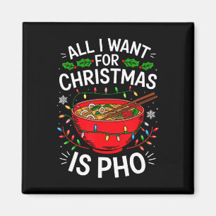 Merry Xmas alles, was ich für Weihnachten Pho Men  Magnet
