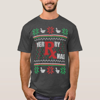 Merry Xmas Apotheker Ugly Christmas Sweater T-Shirt