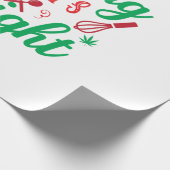 Merry Xmas Backbrills hell Geschenkpapier (Ecke)