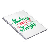 Merry Xmas Backbrills hell Notizblock (Rechte Seite)