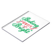 Merry Xmas Backbrills hell Notizblock (Linke Seite)