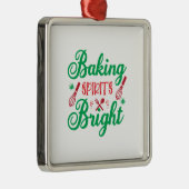 Merry Xmas Backbrills hell Ornament Aus Metall (Rechts)