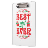 Merry Xmas Bestes Geschenk je Klemmbrett (Links)