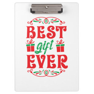 Merry Xmas Bestes Geschenk je Klemmbrett
