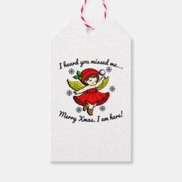 Merry Xmas bin ich hier Geschenkanhänger