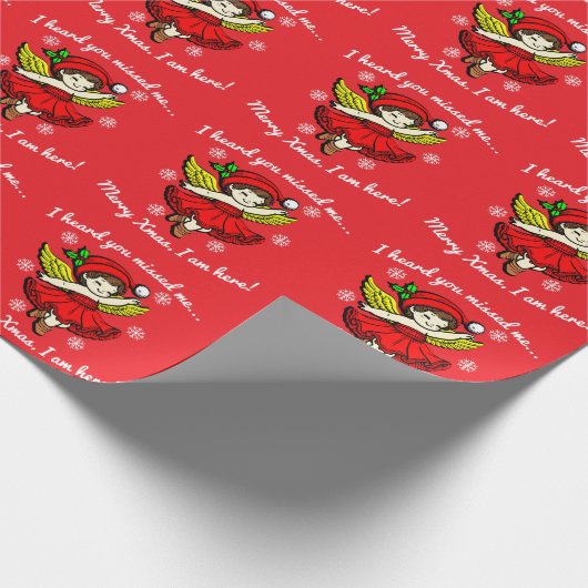 Merry Xmas bin ich hier Geschenkpapier (Ecke)