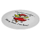 Merry Xmas bin ich hier Schneidebrett (Ecke)