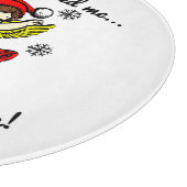 Merry Xmas bin ich hier Schneidebrett (Ecke)