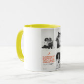 Merry Xmas Black & White Couple Tasse (Vorderseite Links)