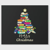 Merry Xmas Buch Weihnachtsbaum Geschenkpapier (Flach)