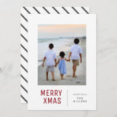 Merry Xmas Cards | CHRISTMAS Feiertagskarte (Vorne/Hinten)