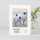 Merry Xmas Cards | CHRISTMAS Feiertagskarte (Stehend Vorderseite)