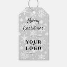 Merry Xmas Custom Logo Company Silver Gray Muster