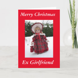 "Merry Xmas Ex Girl Feiertagskarte