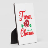 Merry Xmas Farm Charm Fotoplatte (Seite)