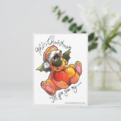 Merry Xmas, Frohe weihnachten Postkarten-Card (Stehend Vorderseite)