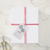 Merry Xmas Geschenk Tag To von mit Weihnachts-Ball Geschenkanhänger (Mit Garn)