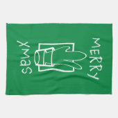 Merry Xmas Geschirrtuch (Horizontal)