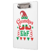 Merry Xmas Grandpa Elf Klemmbrett (Links)