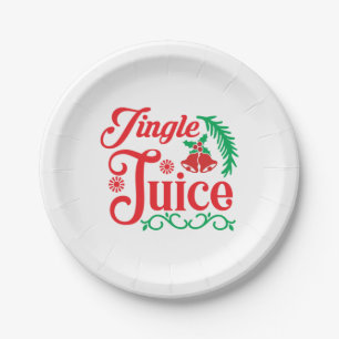 Merry Xmas Happy Jingle Juice Pappteller
