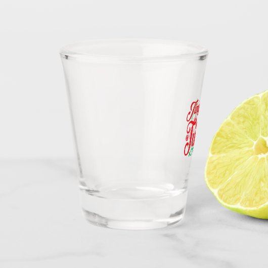 Merry Xmas Happy Jingle Juice Schnapsglas (Links)