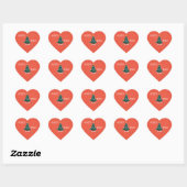 Merry Xmas Heart Herz-Aufkleber (Blatt)
