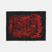 Merry Xmas Heavy Metal Band Parody Death Metal Vin Fleecedecke (Vorderseite (Horizontal))