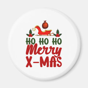 Merry Xmas Ho Ho Ho Merry Xmas Magnet