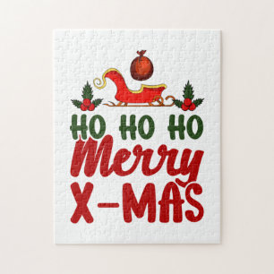 Merry Xmas Ho Ho Ho Merry Xmas Puzzle