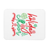 Merry Xmas Holiday Cheer Magnet (Horizontal)