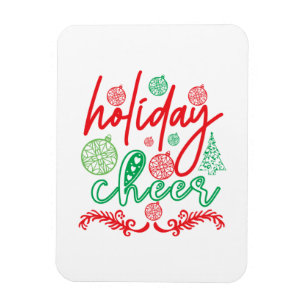 Merry Xmas Holiday Cheer Magnet