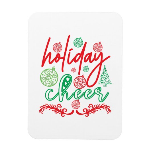 Merry Xmas Holiday Cheer Magnet (Vertikal)