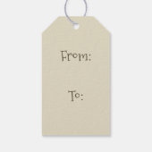 Merry Xmas Holiday Ice Creme Geschenkanhänger (Rückseite)