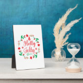 Merry Xmas Holly Jolly Fotoplatte (Seite)