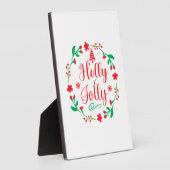 Merry Xmas Holly Jolly Fotoplatte (Seite)