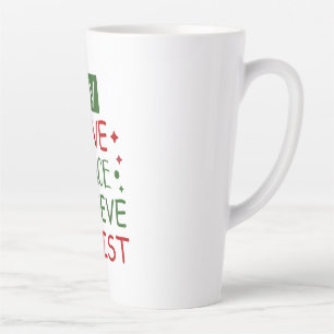 Merry Xmas Joy Liebe Friedensglaube Milchtasse