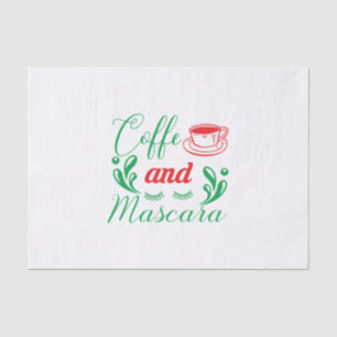 Merry Xmas Kaffee und Mascara Seidenpapier