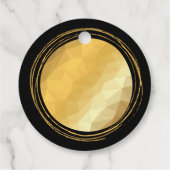 Merry Xmas Kalligraphie schwarz und gold hell chic Geschenkanhänger (Rückseite)