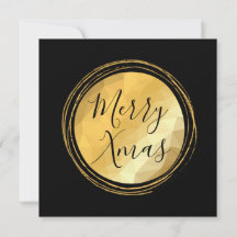 Merry Xmas Kalligraphie schwarz und gold hell chic
