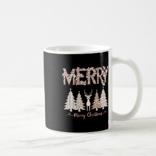 Merry Xmas Leopard Cheetah Buffalo Pink Kariert Ch Kaffeetasse