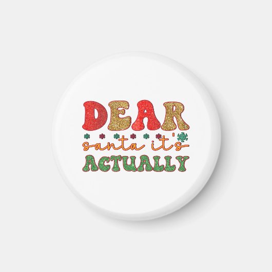 Merry Xmas liebe Santa ist es in der Tat Magnet (Vorne)