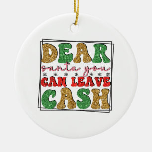 Merry Xmas Lieber Weihnachten Sie können Bargeld V Keramik Ornament