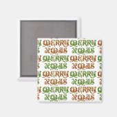 Merry Xmas Magnet (Vorderseite/Rückseite)